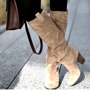 Vince Camuto Taupe Suede Braden Boot Size 7